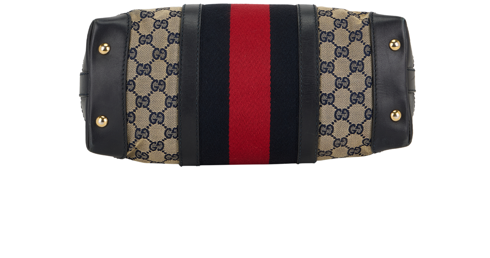 Medium GG Hobo, &pound;290, Handbags, Beige/Navy, Canvas, Top view